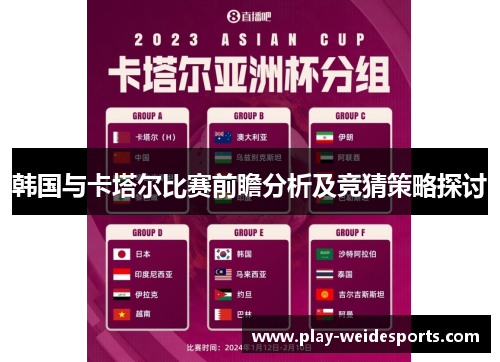 韩国与卡塔尔比赛前瞻分析及竞猜策略探讨